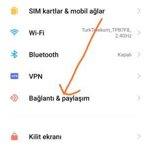 xiaomi internet paylaşımı 